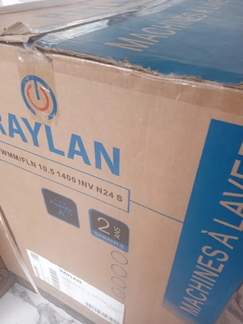 Machine à laver RAYLAN 10.5 Kg Inverter - Neuf sous emballage
