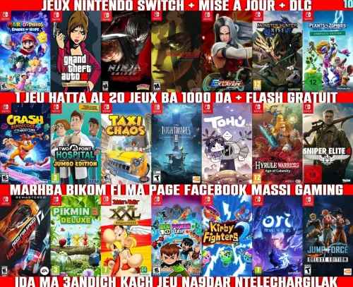 INSTALLATION JEUX NINTENDO SWITCH FLASHÉE / PUCÉE (+ FLASH GRATUIT + DLC) *