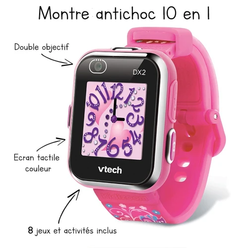 VTech Kidizoom Smartwatch DX2 rose montre digitale enfant