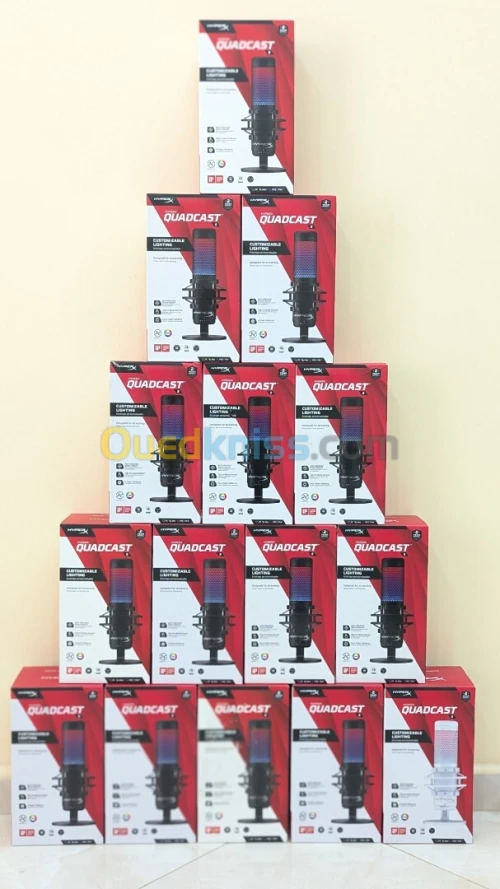 HyperX QuadCast S Blanc et Noire