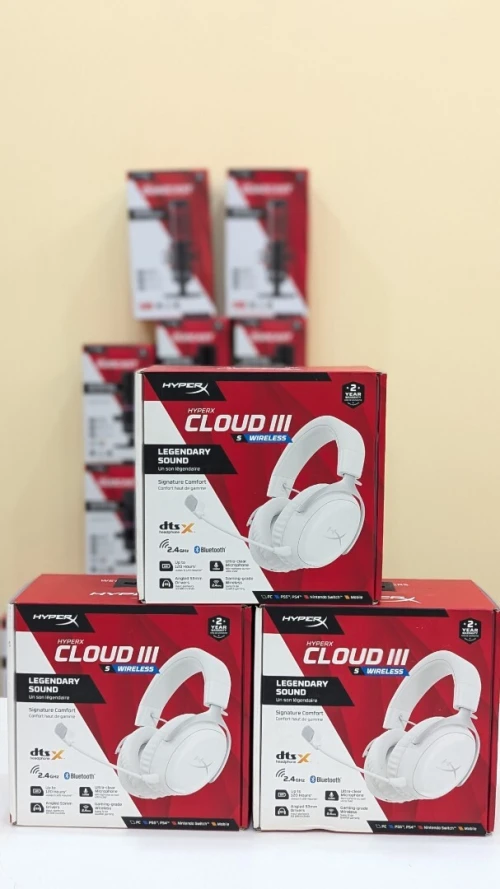 HyperX Cloud III S - Wireless Gaming Headset (White)