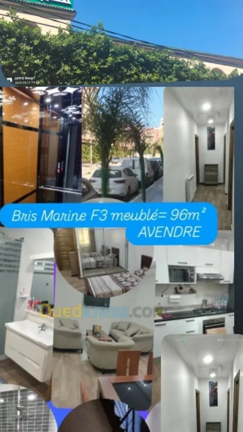 Vente Appartement F3 Alger Bordj el bahri