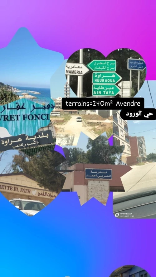 Vente Terrain Alger Hraoua
