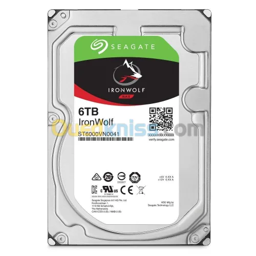 Disque Dur Interne Seagate Iron Wolf NAS 6To 