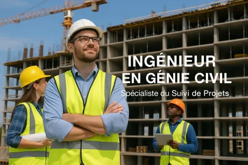 Ingénieur spécialisé dans le suivi des travaux مهندس مختص في متابعة الاشغال