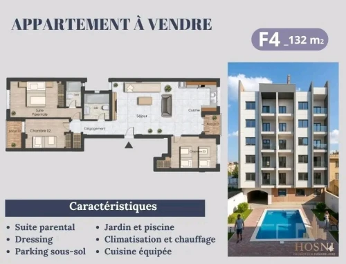 Vente Appartement F3 F4 Alger Cheraga