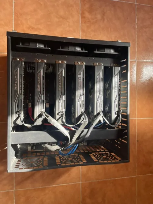 Station de calcul GPU / 6x RX 470 8GB