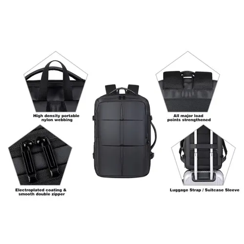 Sac a Dos Cartable Voyage Business 17 Pouces