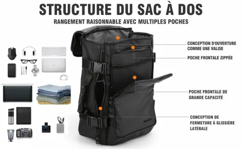  Sac a dos cartable avec bandouliere 17 pouces - حقيبة ظهر و لليد مع حزام للكتف