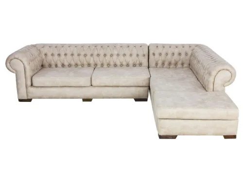 salon Chesterfield beige