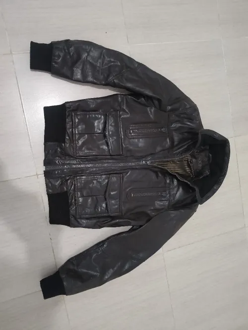 Veste cuire 