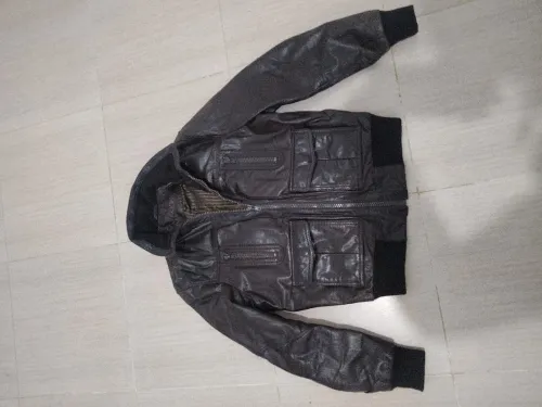 Veste cuire 