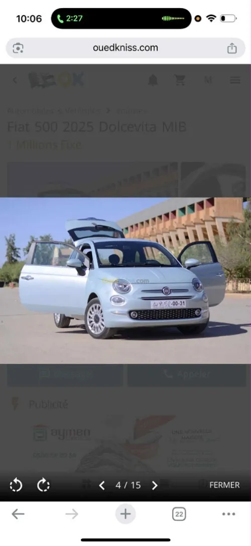 Fiat 500 2025 Cult MIB