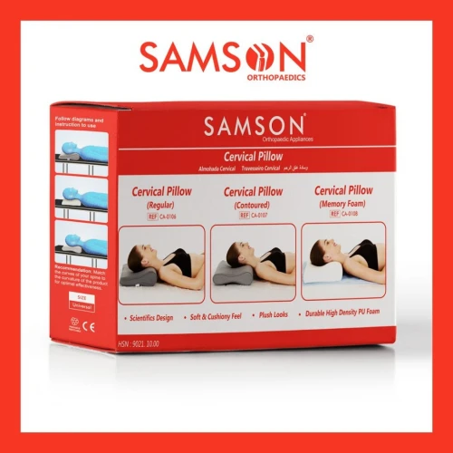 Oreiller orthopedique  cervical (mousse à mémoire de forme)