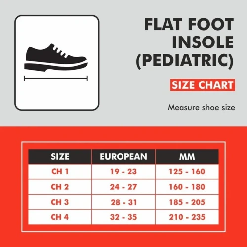 Semelle pied plat enfants