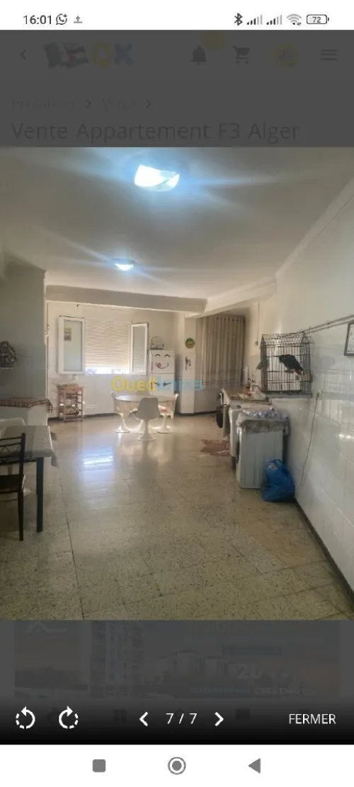 Vente Appartement F3 Alger Birkhadem