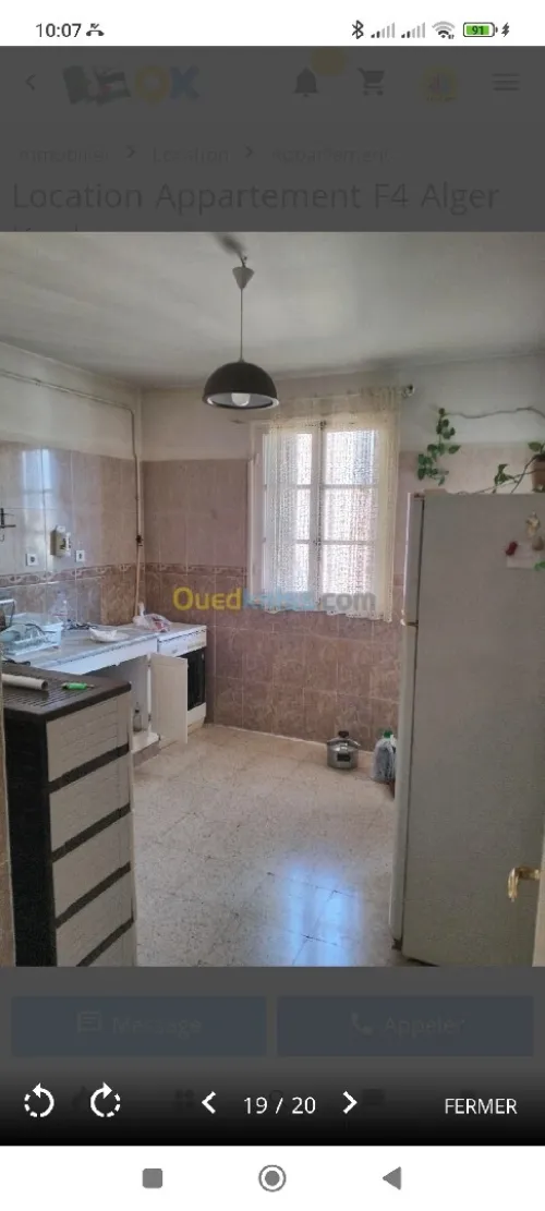 Location Appartement F4 Alger Kouba