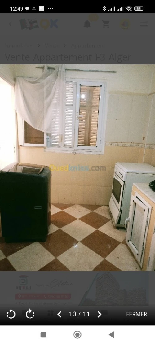 Vente Appartement F3 Alger Kouba