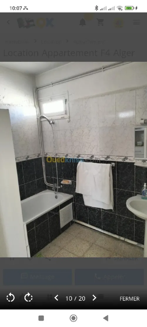 Location Appartement F4 Alger Kouba
