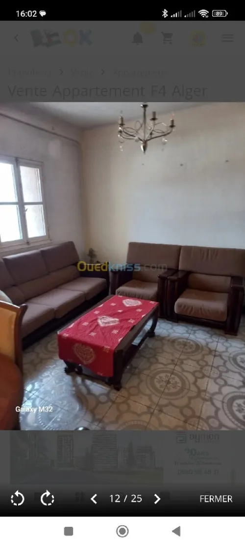Vente Appartement F4 Alger Kouba