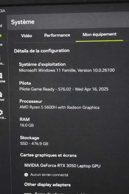 HP victus ryzen 5 /Nvidia GeForce Rtx3050