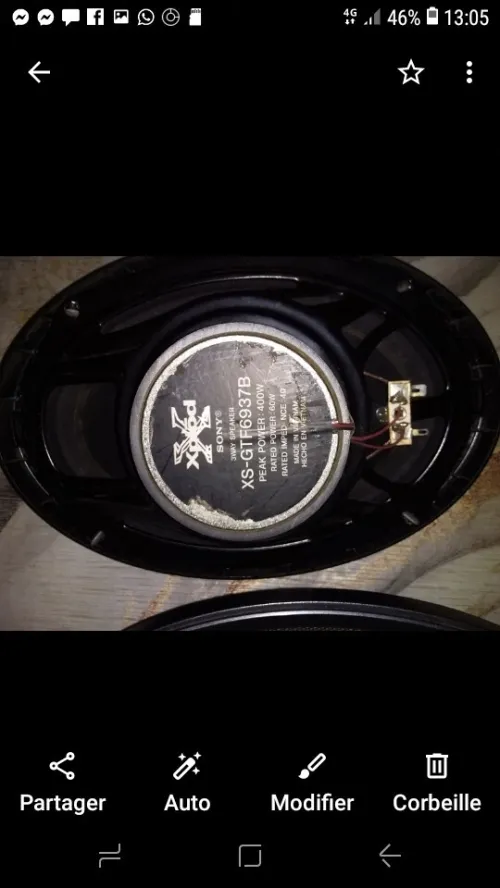 Baffe  auto Sony ovale