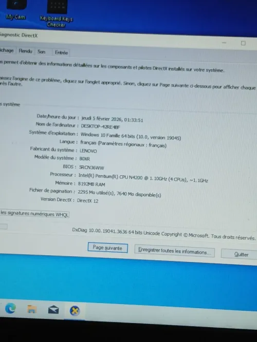 LENOVO IdeaPad 320 INTEL N4200 AMD Radeon R7 M440 2GB RAM 8GB HDD 1TO