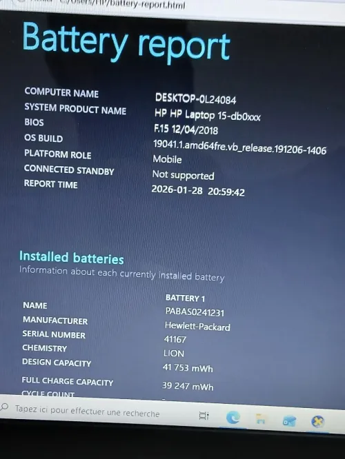 HP LAPTOP 15 AMD A6-9225 7eme Generation RAM 8GB HDD 1TO