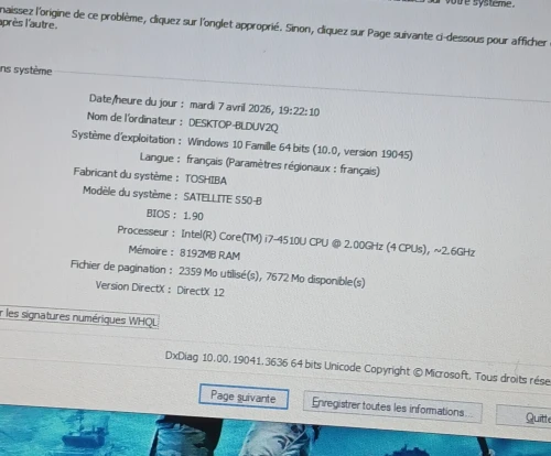 Toshiba Satellite S50-B I7 4510U RAM 8GB AMD RADEON R7 M260 2GB
