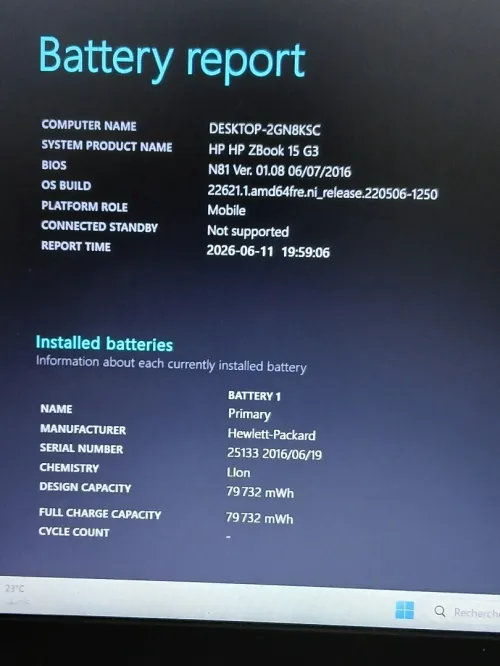 HP ZBook 15 G3 I5 6440HQ RAM 10GB 15.6 FHD