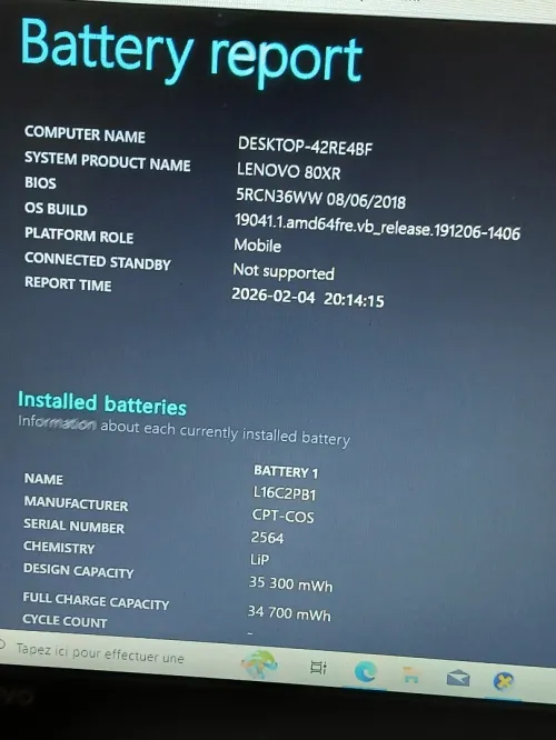 LENOVO IdeaPad 320 INTEL N4200 AMD Radeon R7 M440 2GB RAM 8GB HDD 1TO