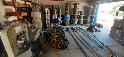 Fabrication des elingues de cable en acier et chaine 
