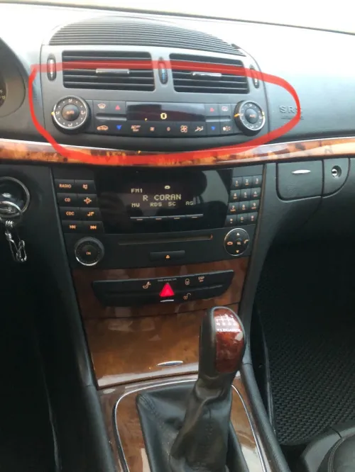 Mercedes E2002 E2007 afficheure climatiseur digitale 
