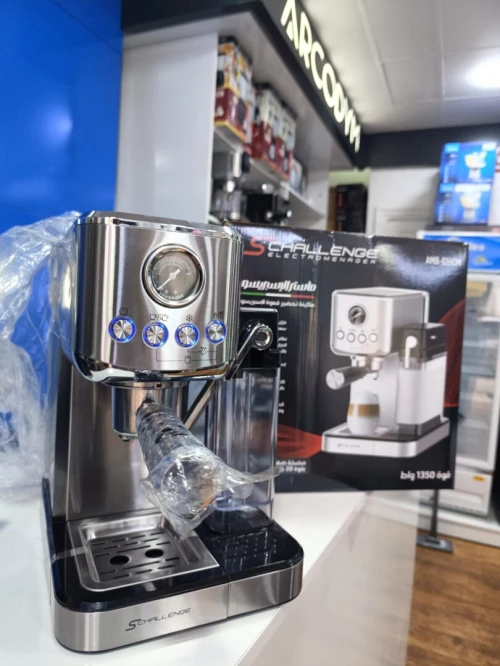 Cafetière schallenge 5en1 avec mousseur de lait poudre et capsule