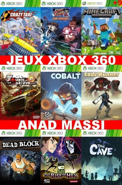 INSTALLATION JEUX XBOX 360 (PRIX CHOC FA DESCRIPTION) -