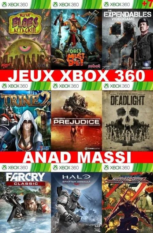 INSTALLATION JEUX XBOX 360 (PRIX CHOC FA DESCRIPTION) **