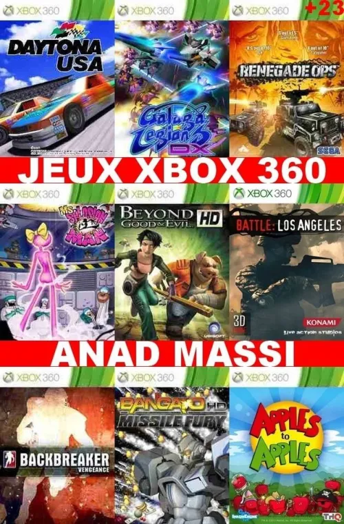 INSTALLATION JEUX XBOX 360 (PRIX CHOC FA DESCRIPTION)