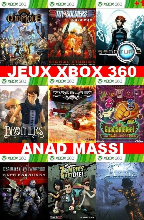INSTALLATION JEUX XBOX 360 (PRIX CHOC FA DESCRIPTION) -