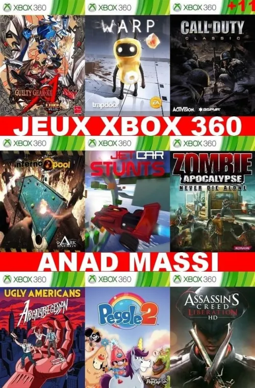 INSTALLATION JEUX XBOX 360 (PRIX CHOC FA DESCRIPTION) -