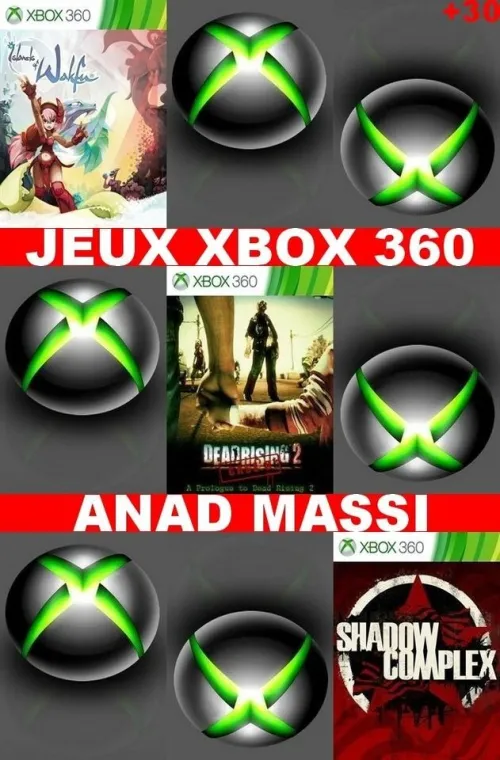 INSTALLATION JEUX XBOX 360 (PRIX CHOC FA DESCRIPTION)
