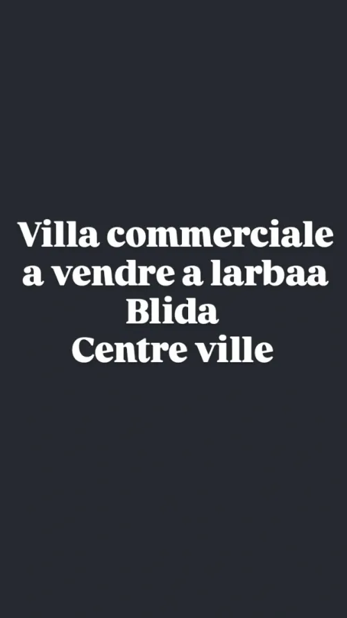 Vente Villa Blida Larbaa