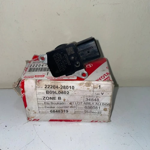 Fiche débitmètre Toyota Corolla/Auris/Yaris/RAV4 22204-28010/37010