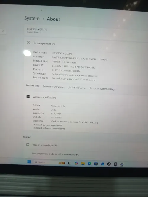 Microsoft Surfac book3
