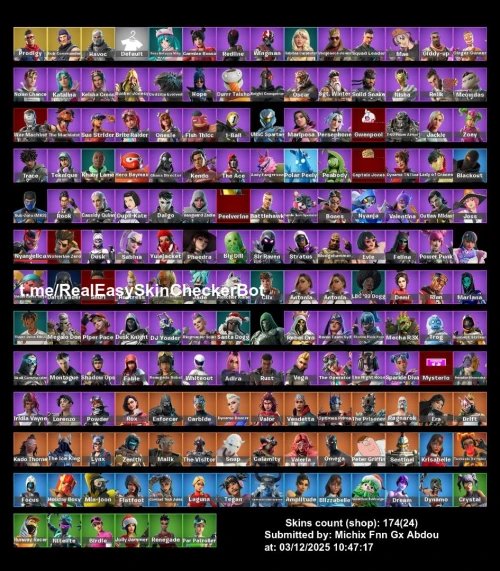Compte Fortnite full access 174skin ou rare