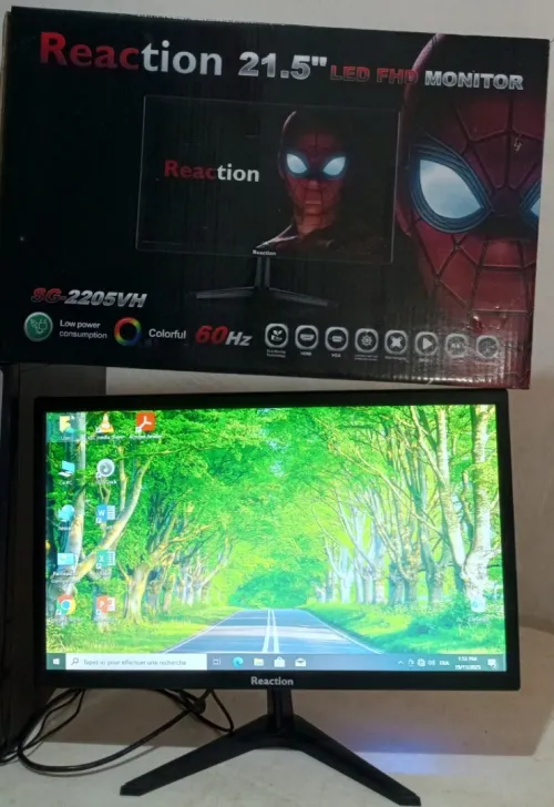 Ecran PC jdida Reaction 22" HDMI VGA