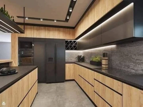 Fabrication de cuisine équipée moderne sur mesure très bonne qualité 