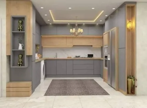 Fabrication de cuisine équipée moderne sur mesure très bonne qualité 