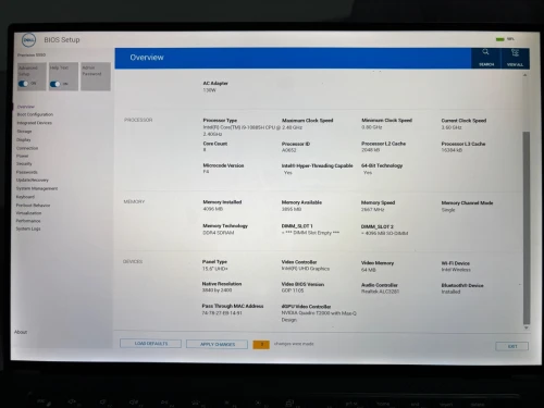 Dell Precision 5550 (i9, 32 Go, 4K)