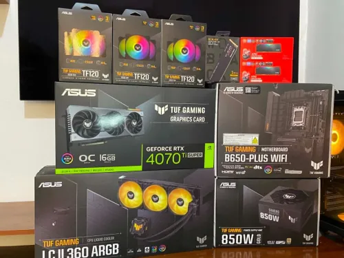 pc gamer Asus TUF Gaming higt end rtx 4070 TI super + ryzen 7 7700