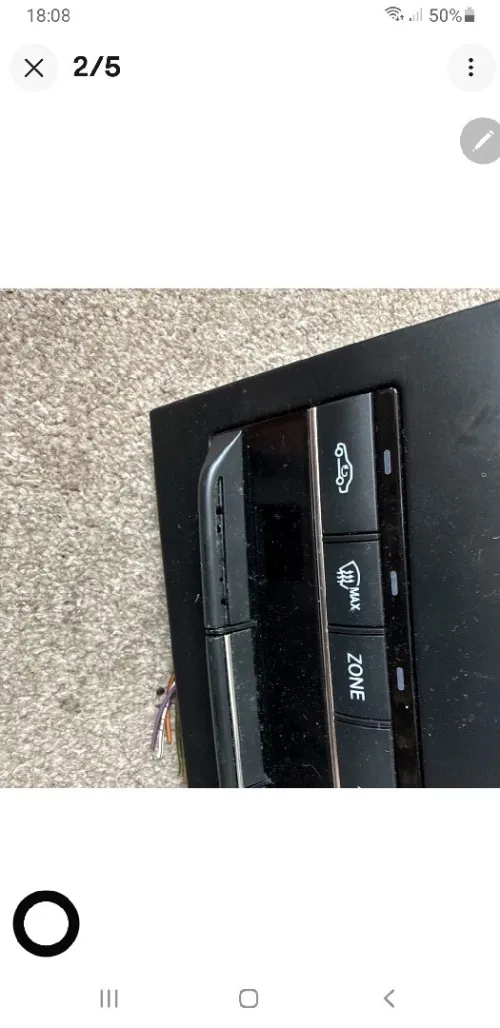 MERCEDES E CLASS AC HEAT CONTROL PANEL A2129005018 W212